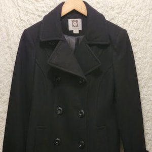 Anne Klein, Size S, Ladies BlackShort Pea Coat